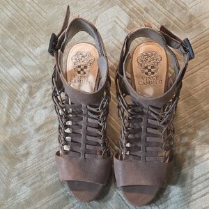 Vince Camuto Tan Strappy Sandals